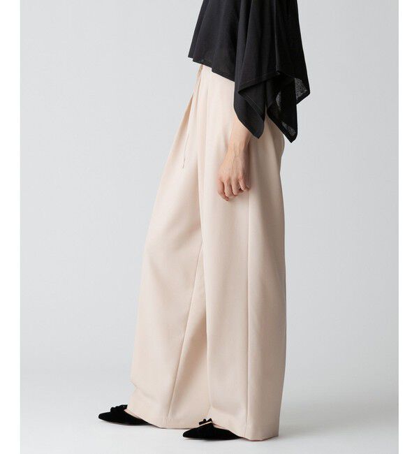 allureville「ギャバタックモダンワイドパンツ」|その他|