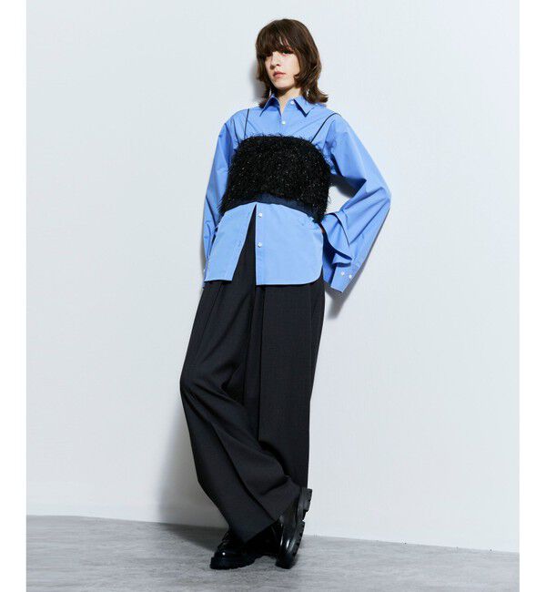 allureville「ギャバタックモダンワイドパンツ」|その他|