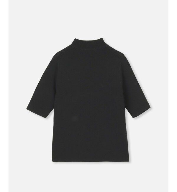 allureville「◇ 総針モックネック5分袖プルオーバー」|ニット・セーター|