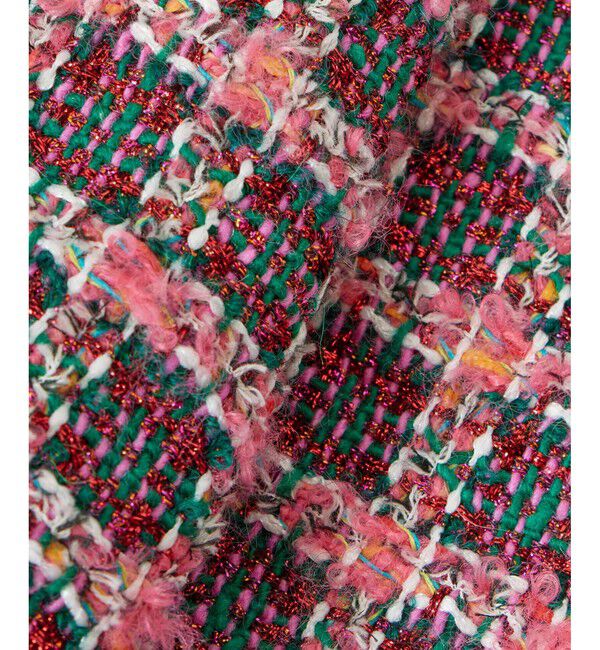 LOULOU WILLOUGHBY「【LOULOU WILLOUGHBY】TOURNIERツイードショートジャケット」|ノーカラージャケット|