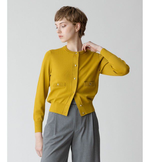 allureville「◇ ポケットクルーカーディガン」|カーディガン|