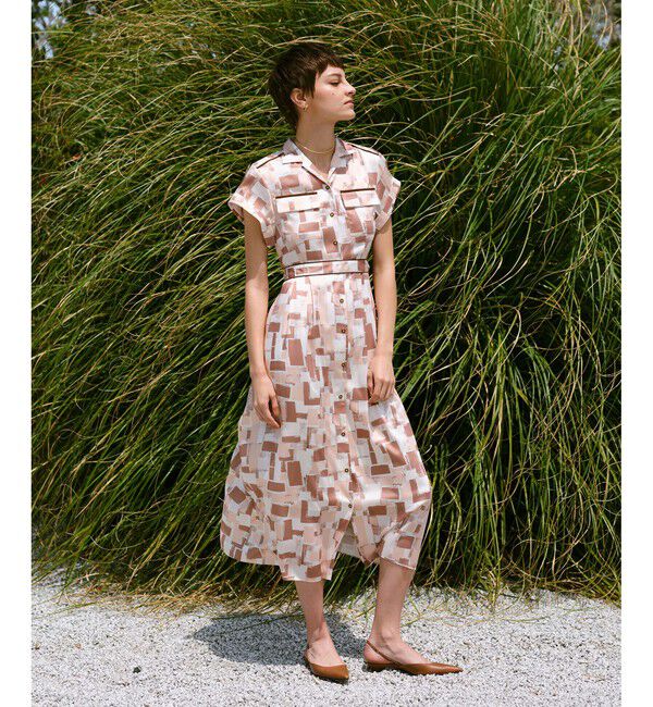 allureville「ジオメトリックSAFARIドレス」|ドレス|