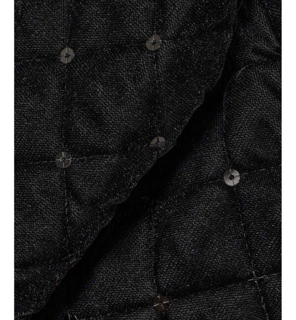 LOULOU WILLOUGHBY「【LOULOU WILLOUGHBY】ベロアキルティングショートジャケット」|ノーカラージャケット|