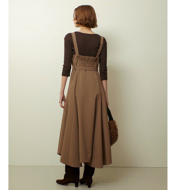 allureville「イレギュラーヘムジャンパースカート」|ワンピース|