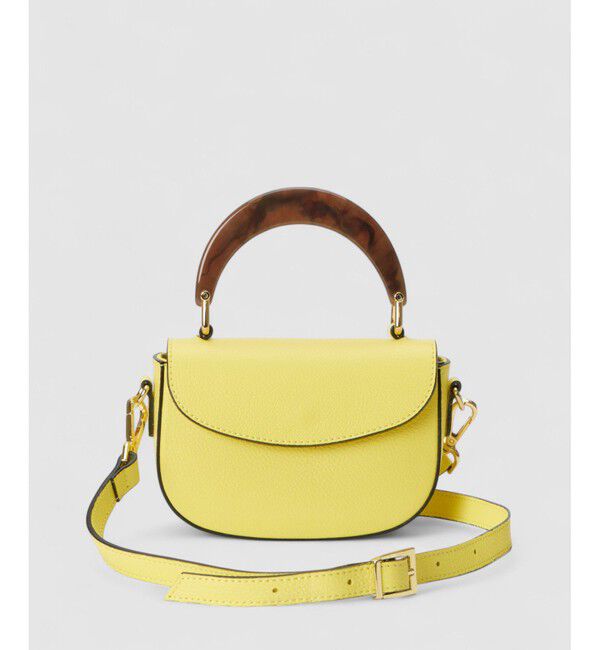 allureville「フラップミニショルダーバッグ」|ショルダー・メッセンジャー|ライトイエロー
