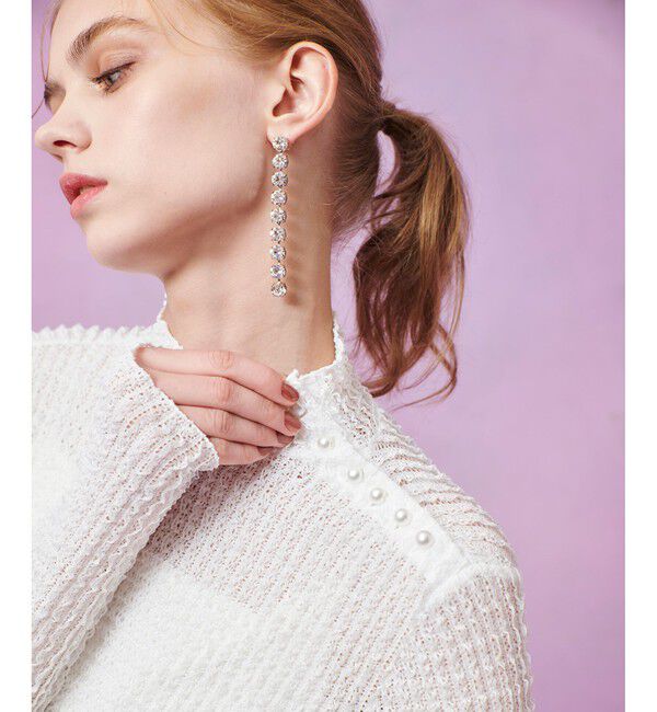 LOULOU WILLOUGHBY「【LOULOU WILLOUGHBY】ティアードラッセルプルオーバー」|Tシャツ・カットソー|オフホワイト