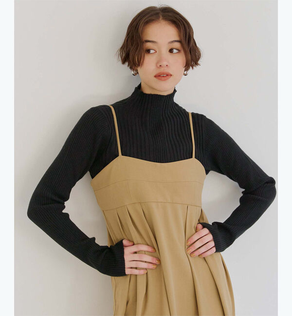 titivate「ランダムリブハイネックニット」|ニット・セーター|