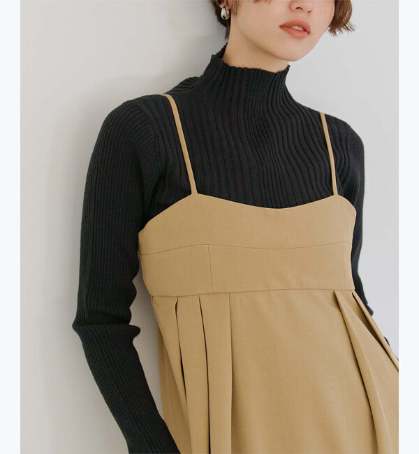 titivate「ランダムリブハイネックニット」|ニット・セーター|