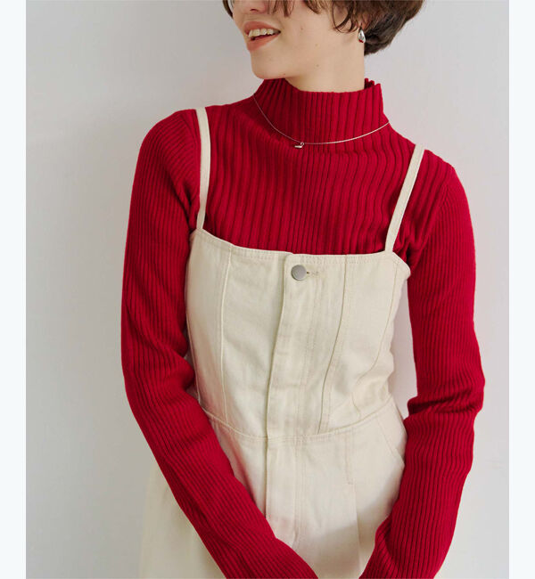 titivate「ランダムリブハイネックニット」|ニット・セーター|