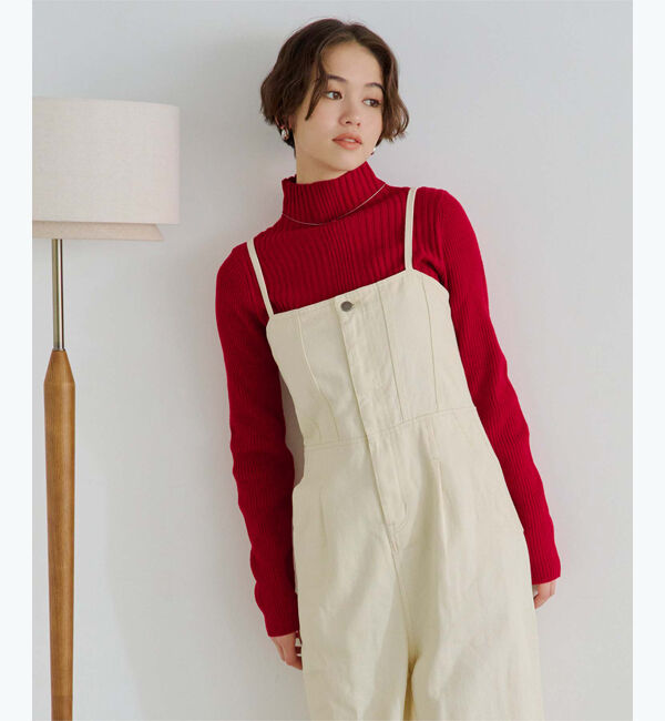 titivate「ランダムリブハイネックニット」|ニット・セーター|