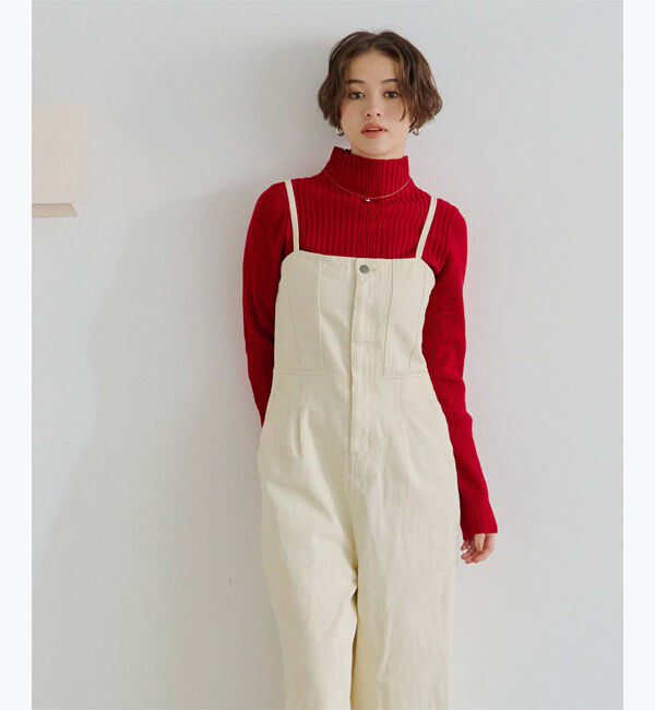 titivate「ランダムリブハイネックニット」|ニット・セーター|