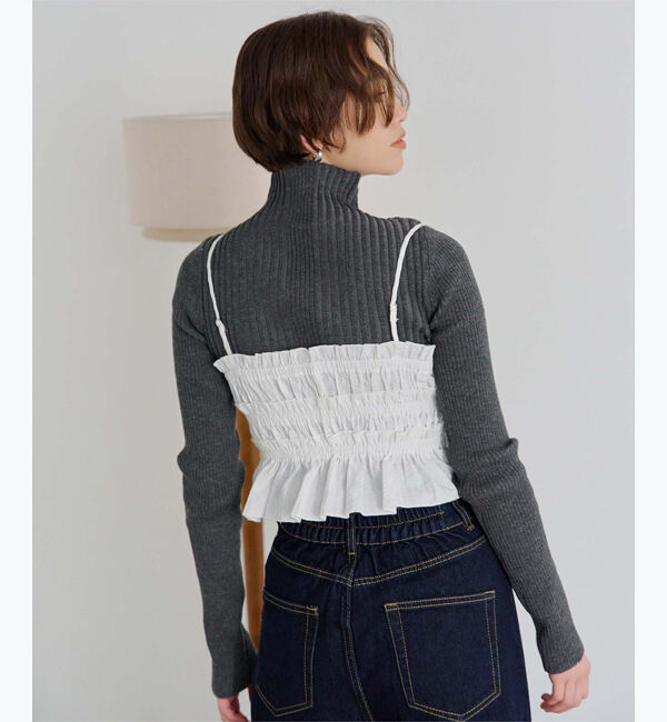 titivate「ランダムリブハイネックニット」|ニット・セーター|
