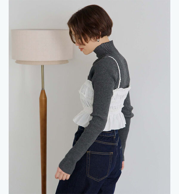 titivate「ランダムリブハイネックニット」|ニット・セーター|