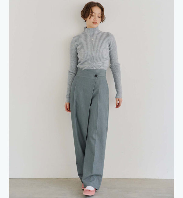 titivate「ランダムリブハイネックニット」|ニット・セーター|