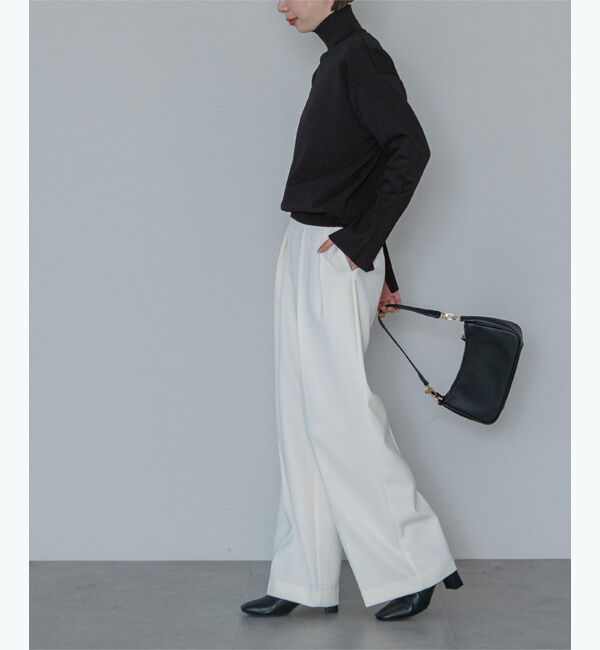 ur's「【星玲奈さんコラボアイテム】ハイネックドロップショルダーオーバーサイズニット」|ニット・セーター|