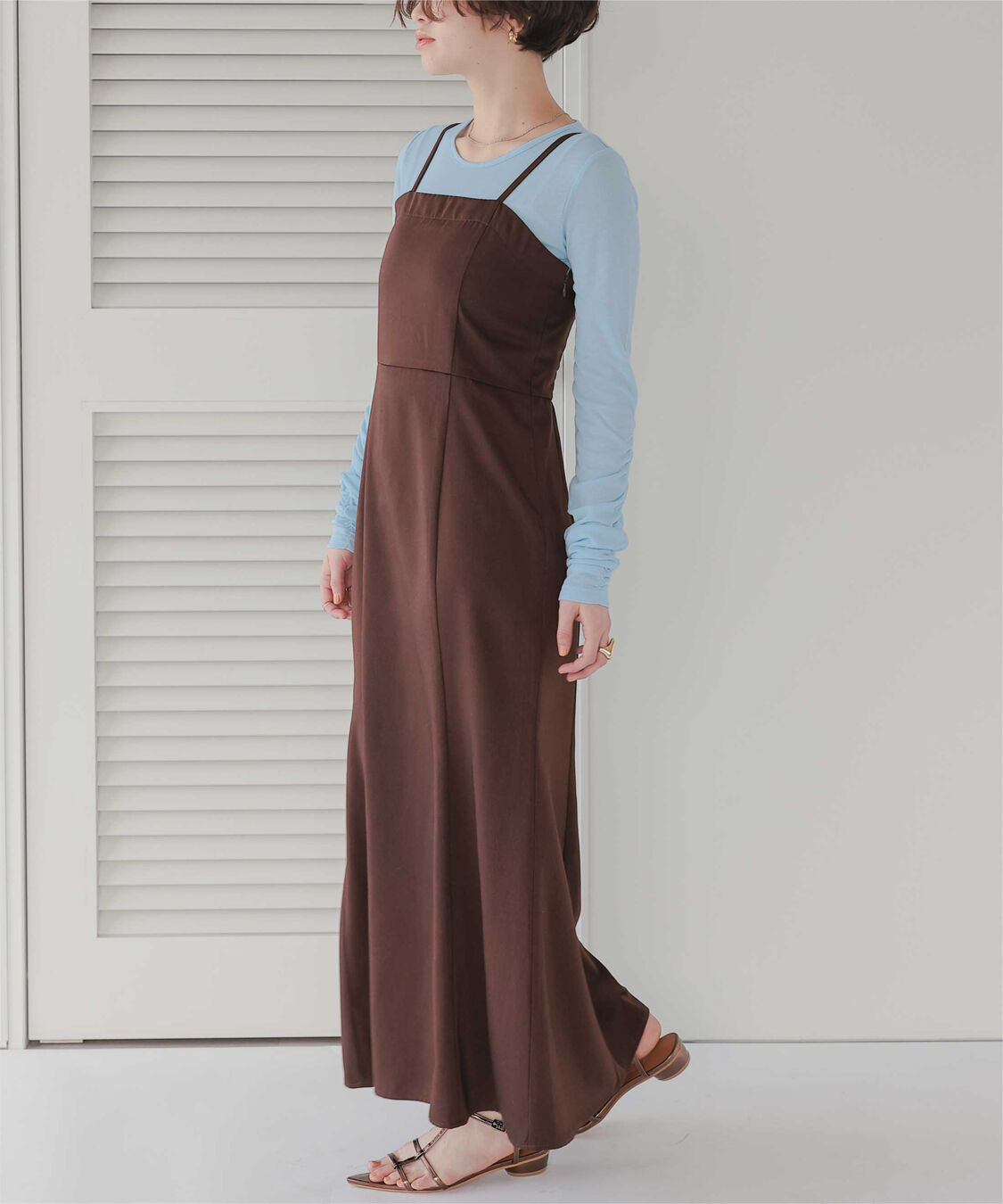 titivate「袖シャーリングシアートップス」|Tシャツ・カットソー|