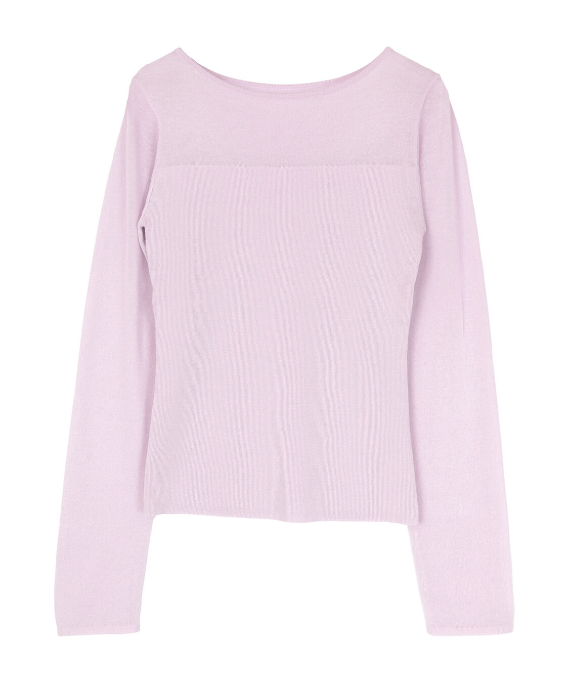 ur's「シアー切替ボートネックニット」|Tシャツ・カットソー|