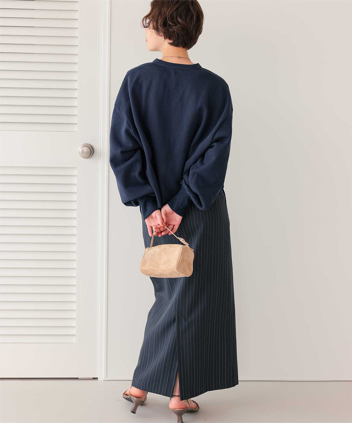 titivate「深Vネックスウェットプルオーバー」|スウェット・ジャージ|