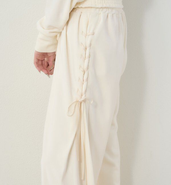  「【セットアップ可能】レースアップカットパンツ」|その他|