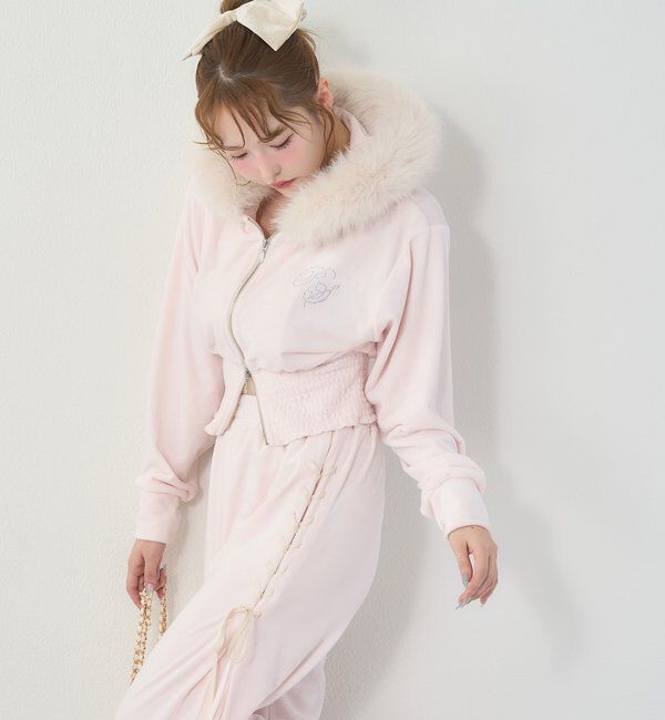  「【セットアップ可能】レースアップカットパンツ」|その他|