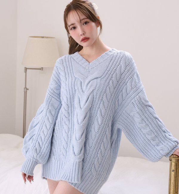  「ケーブルミニワンピース」|ワンピース|