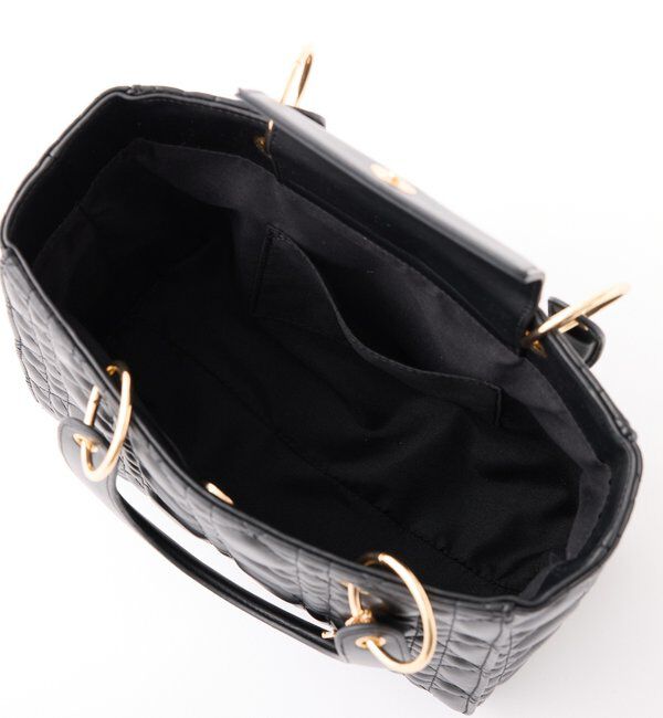  「チャーム付きキルティングミニトートバッグ」|ショルダー・メッセンジャー|