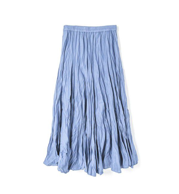 mizuiro ind「mizuiro ind ボリュームフレアスカート」|スカート|ライトブルー