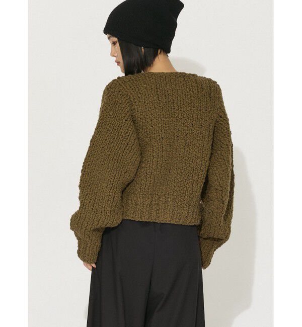 MIDIUMISOLID「MIDIUMISOLID for Ladies ショートハンドニットカーディガン」|カーディガン|