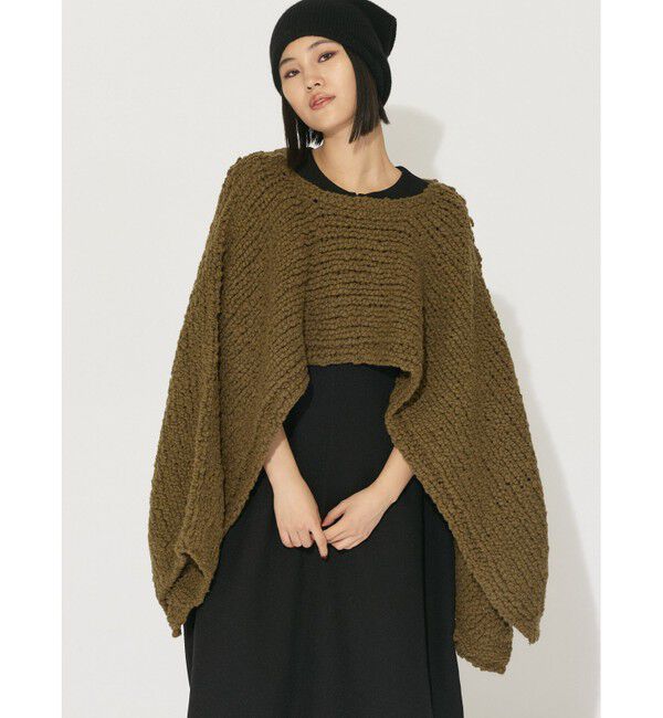 MIDIUMISOLID「MIDIUMISOLID for Ladies ケープボレロ」|ニット・セーター|