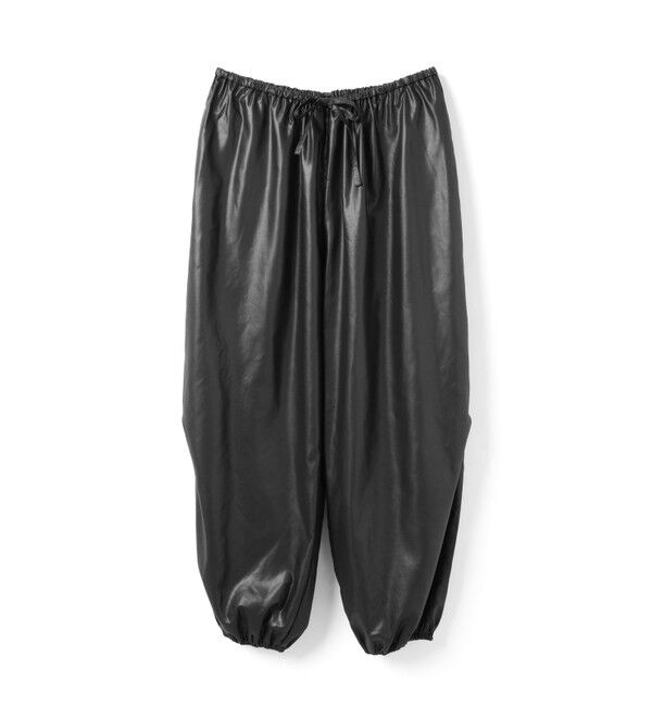 mizuiro ind「mizuiro ind グロッシードローストリングヘムイージーパンツ」|その他|