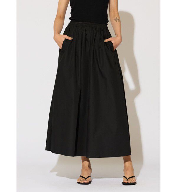 MIDIUMISOLID「MIDIUMISOLID for Ladies タックギャザーボリュームスカート」|スカート|