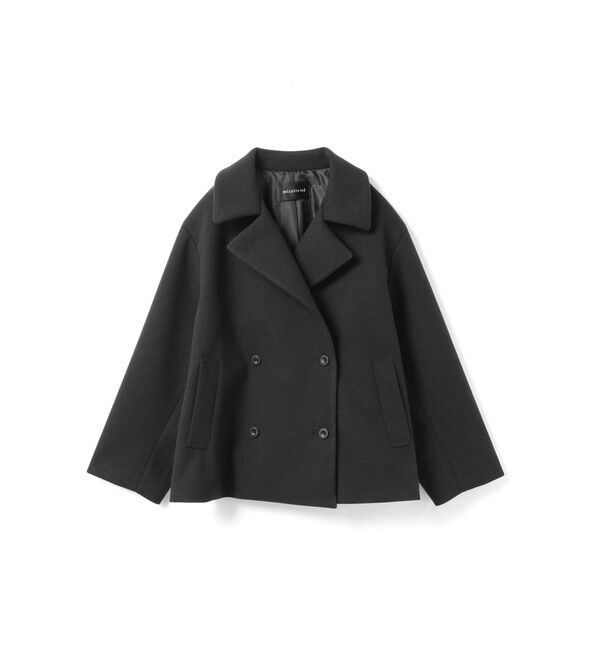 mizuiro ind「mizuiro ind ピーコート」|ピーコート|ブラック