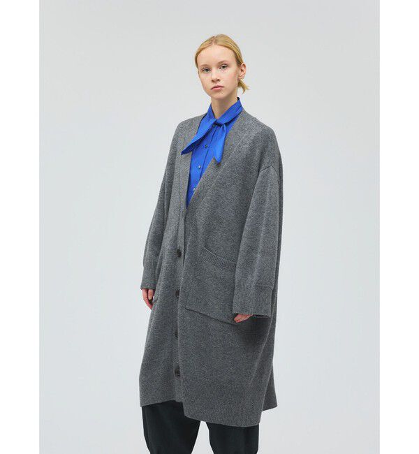 mizuiro ind「mizuiro ind ワイドVネックカーディガン」|カーディガン|