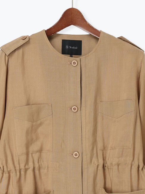 Te chichi「ノーカラーサファリジャケット《2026 spring catalog item》」|その他|