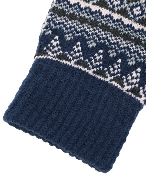 Samansa Mos2 blue「【スマホ対応】裏起毛JQDグローブ」|手袋|