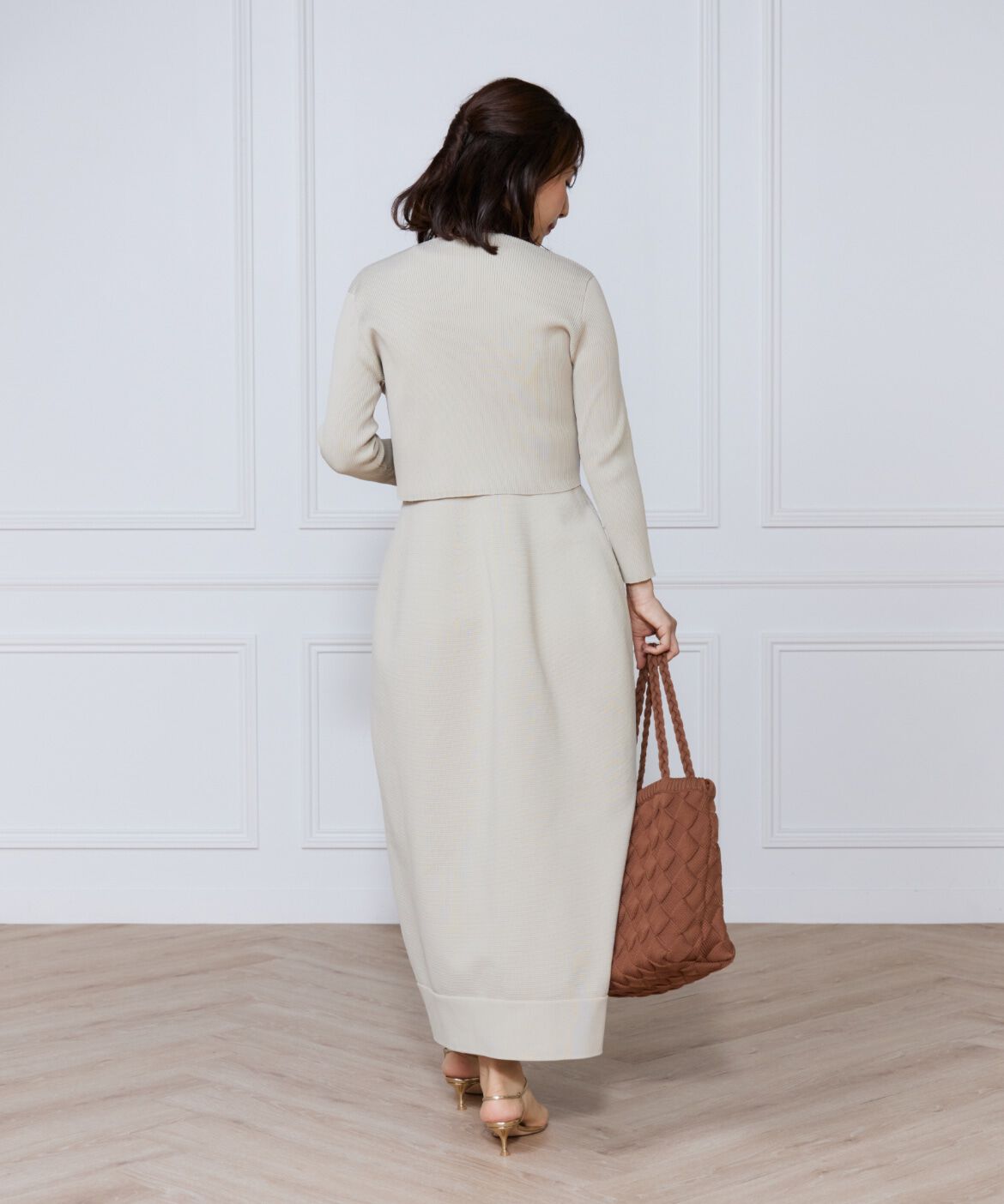 ef-de Black「リブショート丈ボレロ」|カーディガン|