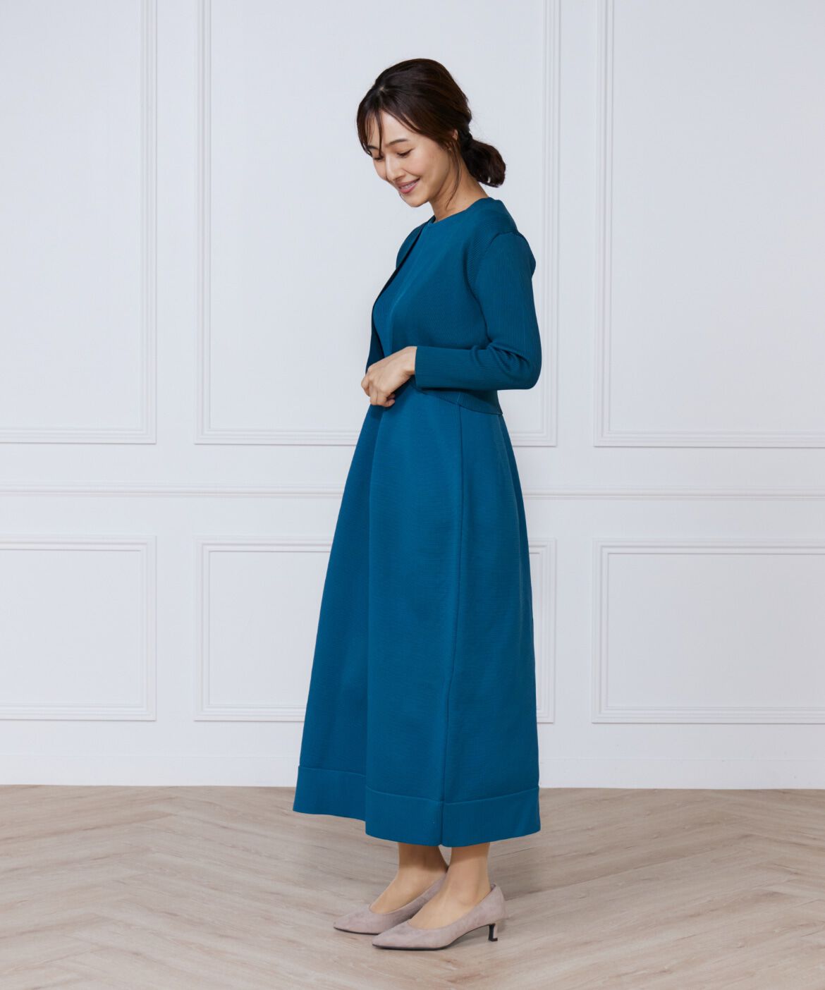 ef-de Black「リブショート丈ボレロ」|カーディガン|