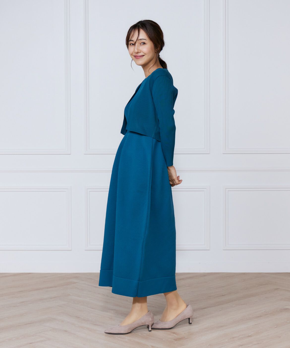 ef-de Black「リブショート丈ボレロ」|カーディガン|