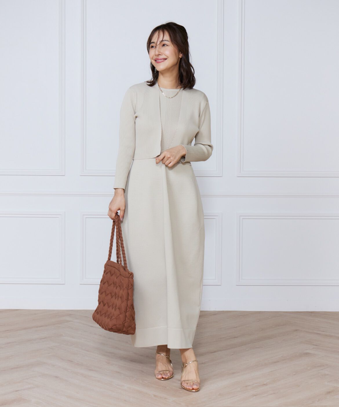 ef-de Black「リブショート丈ボレロ」|カーディガン|