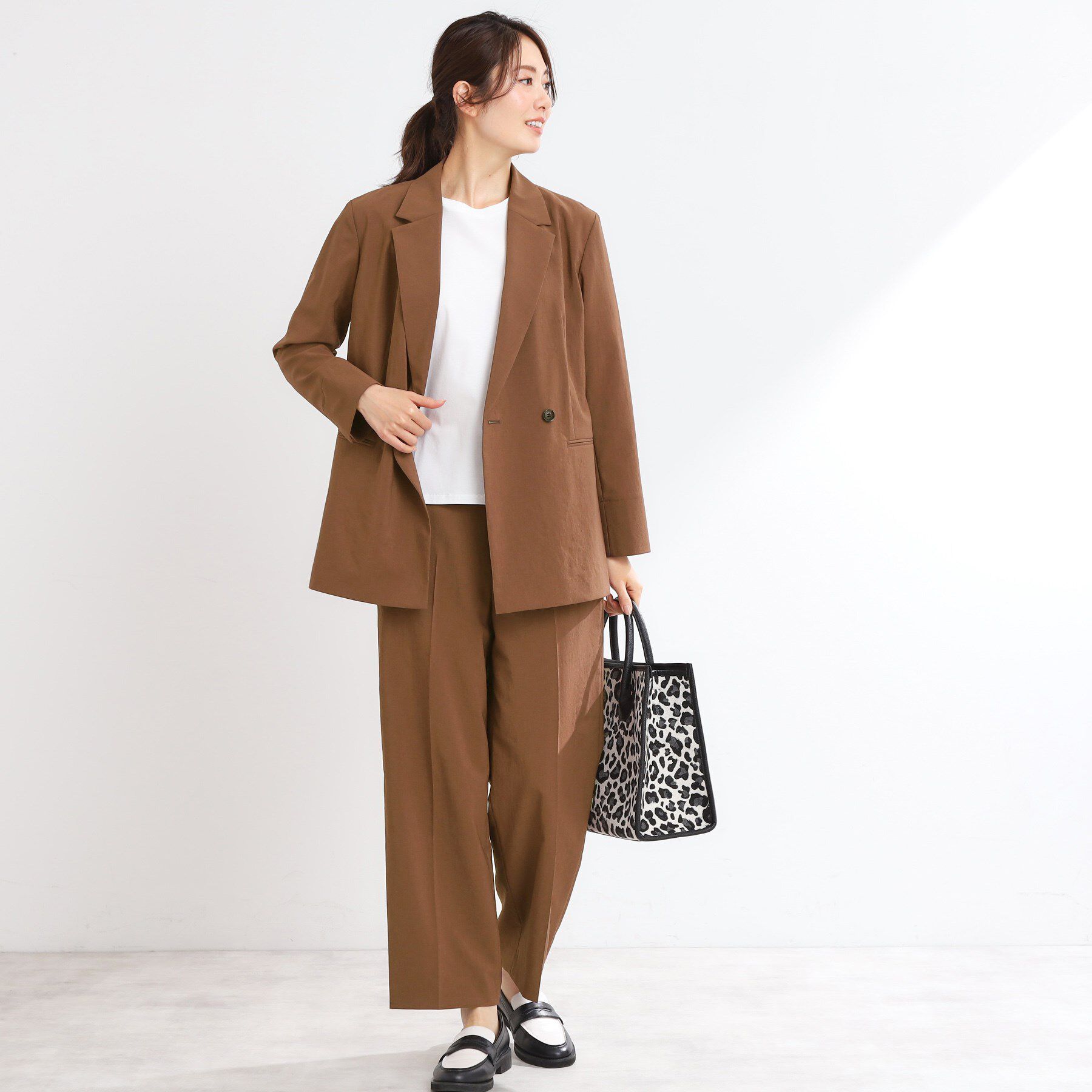 Reflect「【マシンウォッシュ可／セットアップ可／通勤におすすめ】ドライタッチダブルジャケット」|テーラードジャケット|