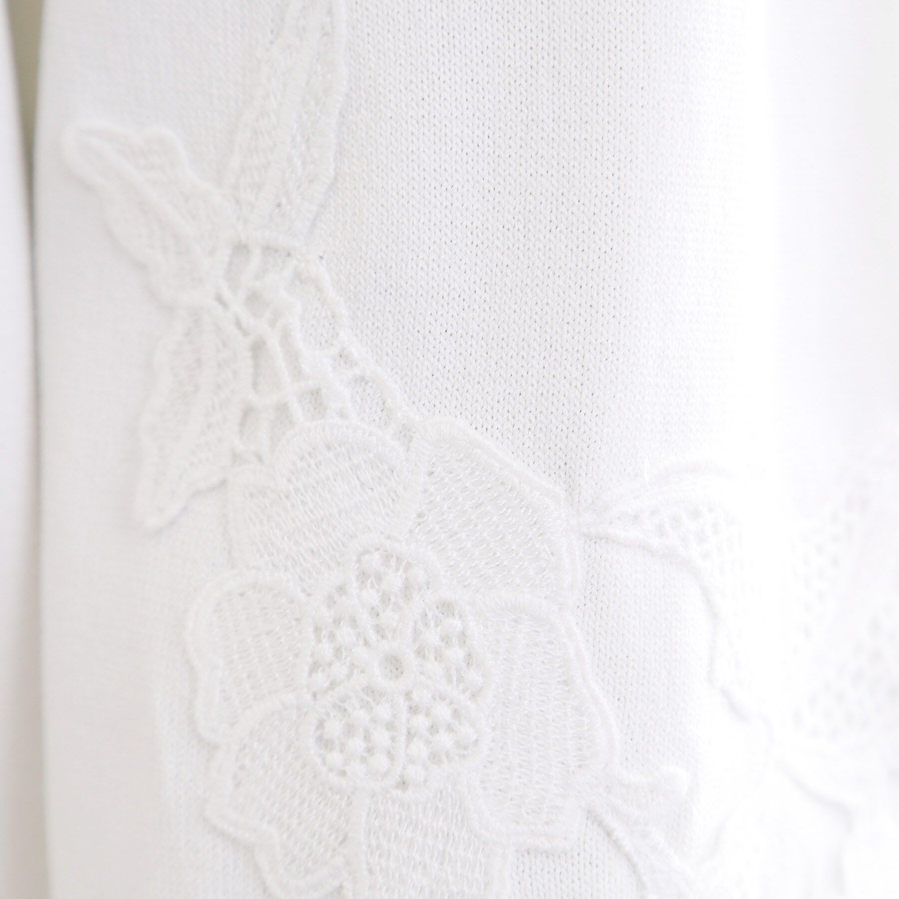 Reflect「レースデザインスリーブカーディガン」|カーディガン|