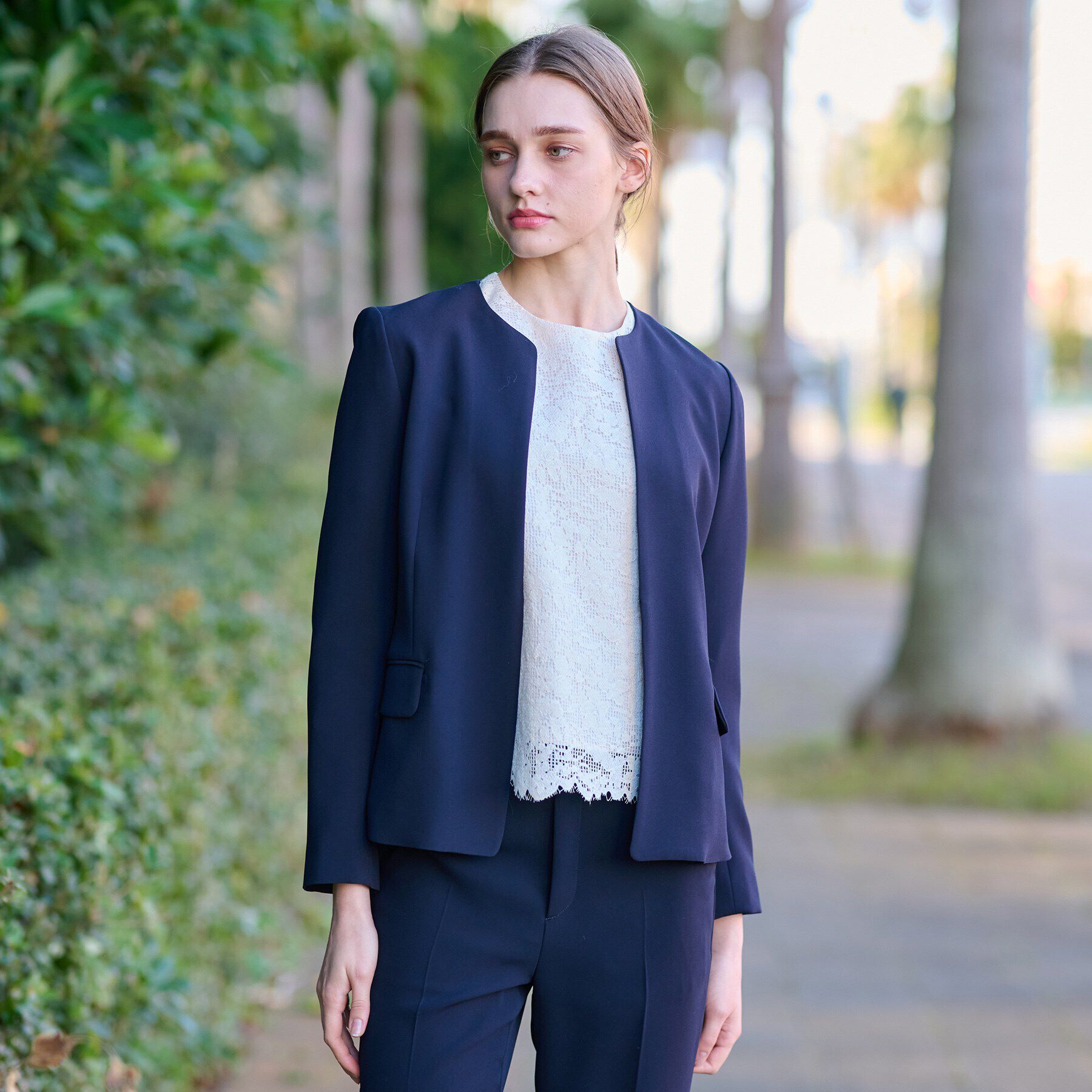 DRESSTERIOR「【セットアップ可/セレモニー】オケージョンSETUPジャケット」|ノーカラージャケット|