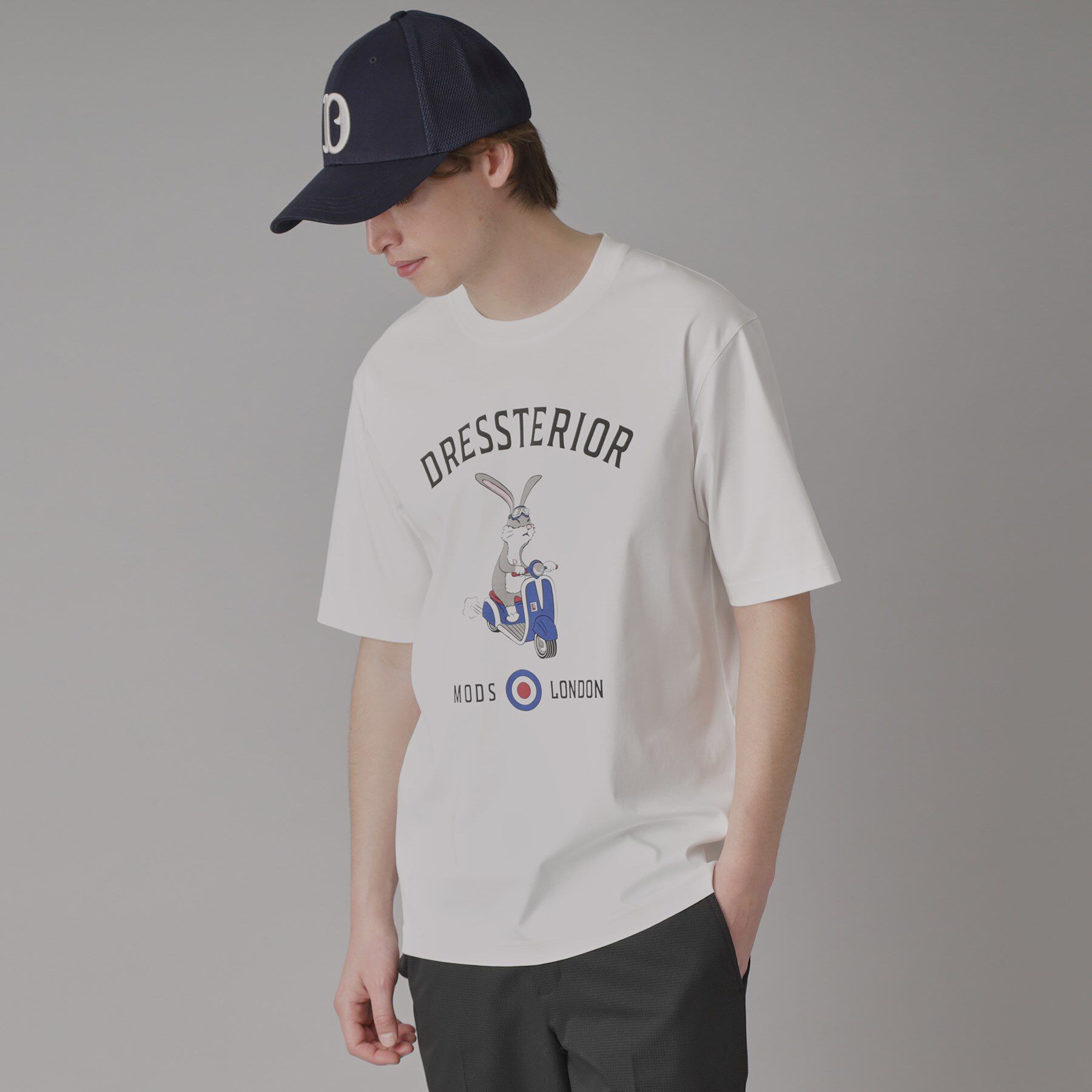 DRESSTERIOR「【接触冷感/抗菌防臭/消臭/Safari5月号掲載】ICE CLEAR COTTON ロンドンラビッ」|Tシャツ・カットソー|