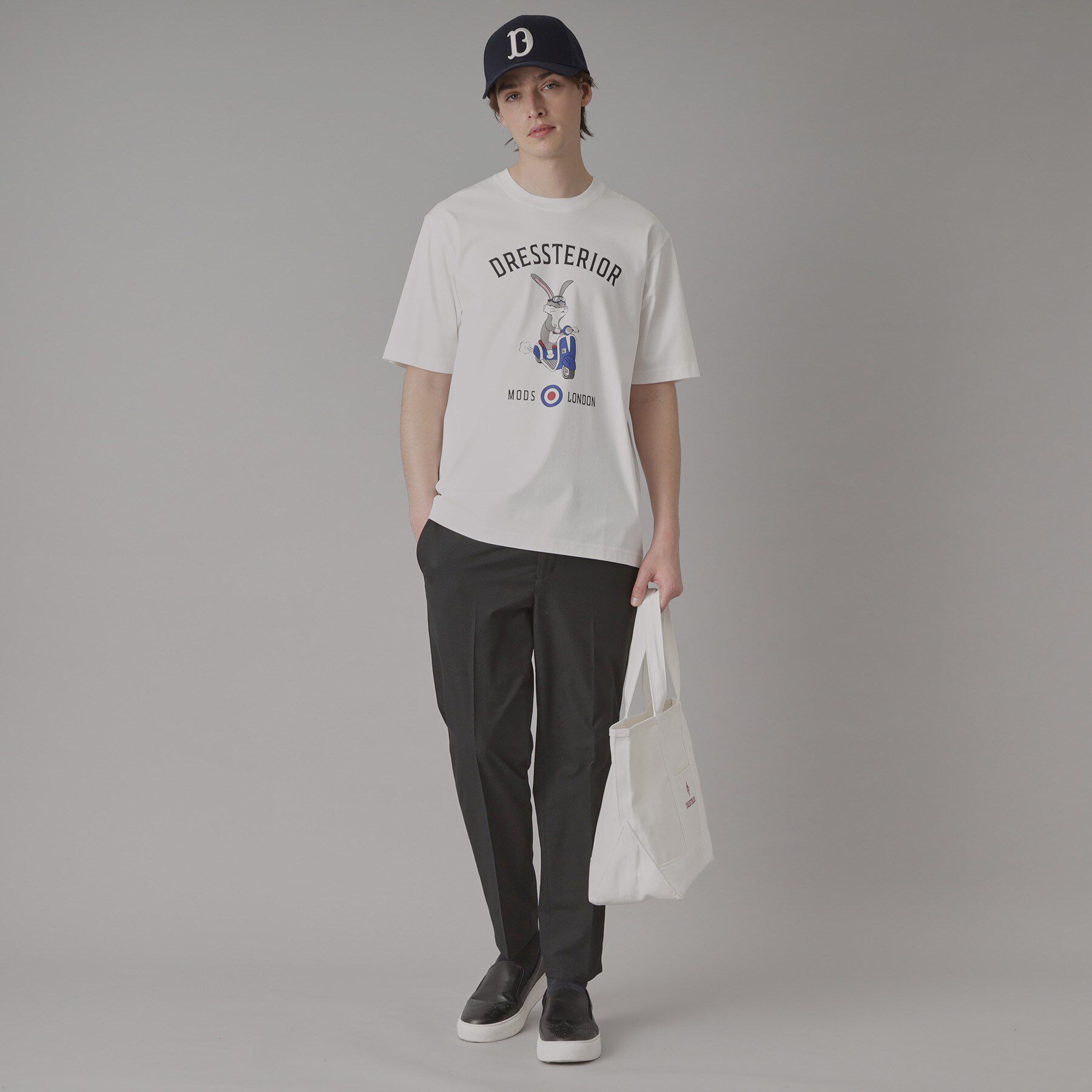 DRESSTERIOR「【接触冷感/抗菌防臭/消臭/Safari5月号掲載】ICE CLEAR COTTON ロンドンラビッ」|Tシャツ・カットソー|