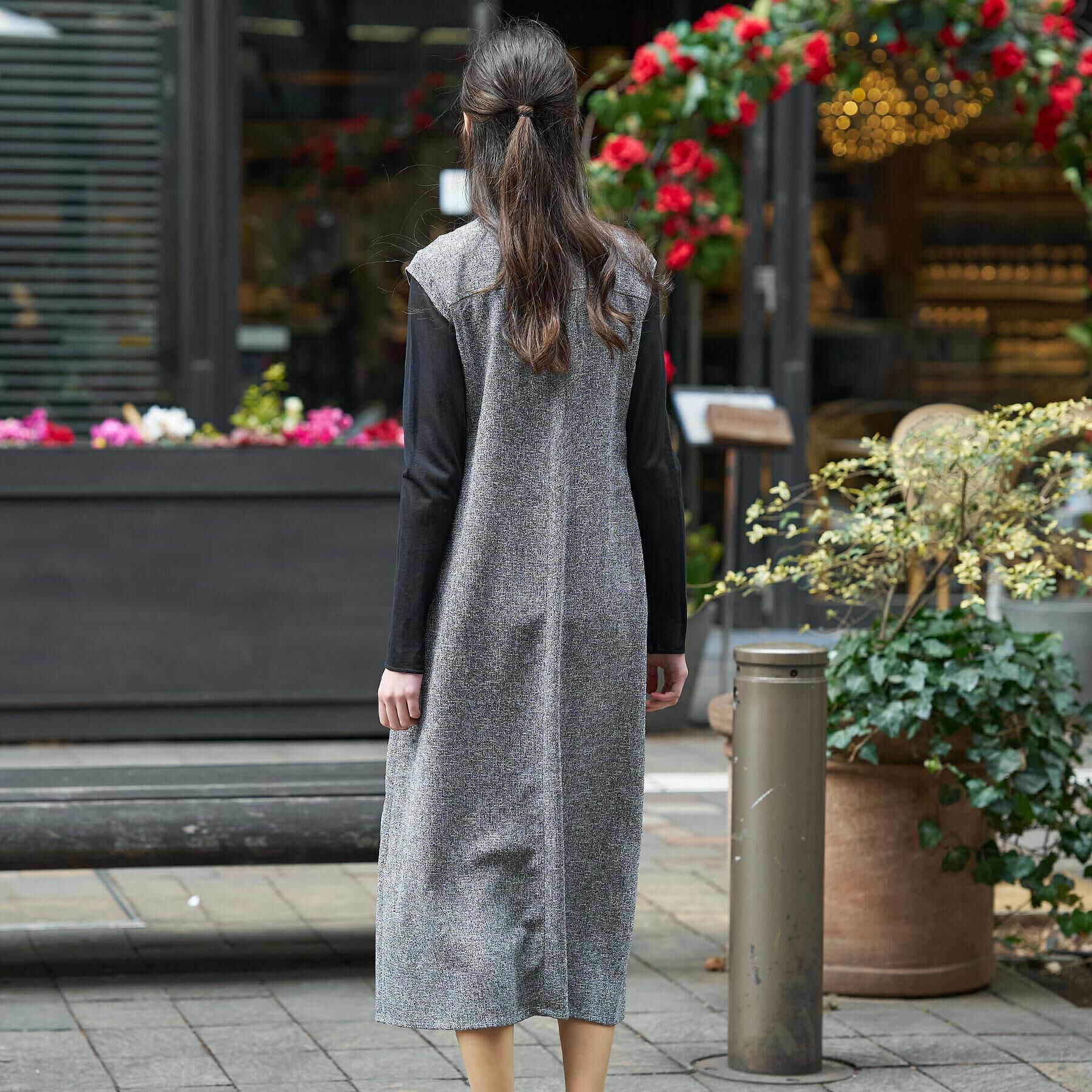 DRESSTERIOR「ウォッシャブルツイードライクワンピース」|ワンピース|