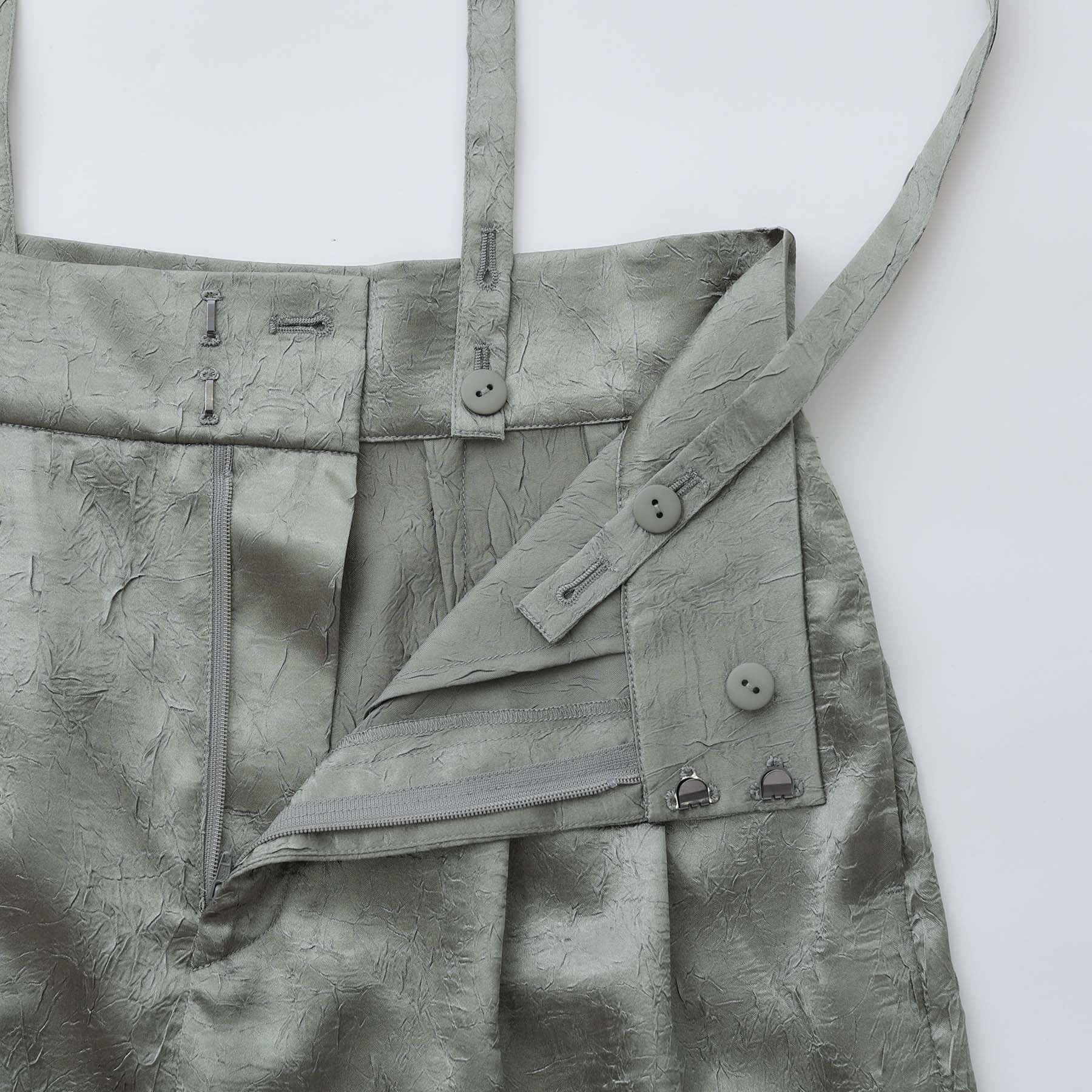 INDIVI「【サスペンダー付き】2WAYクラッシュサテンパンツ」|その他|