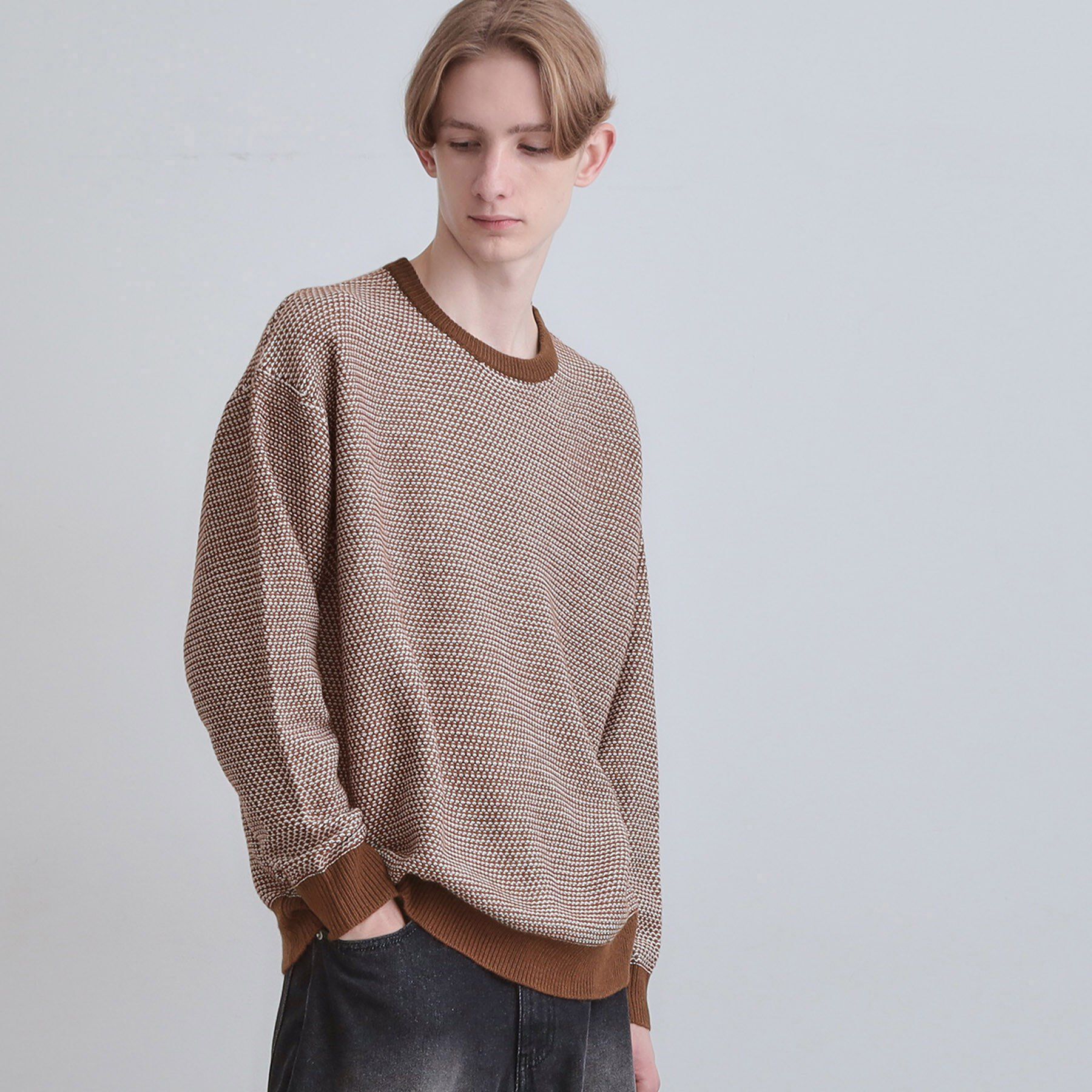 tk.TAKEO KIKUCHI「バーズアイライクボーダーニット」|ニット・セーター|