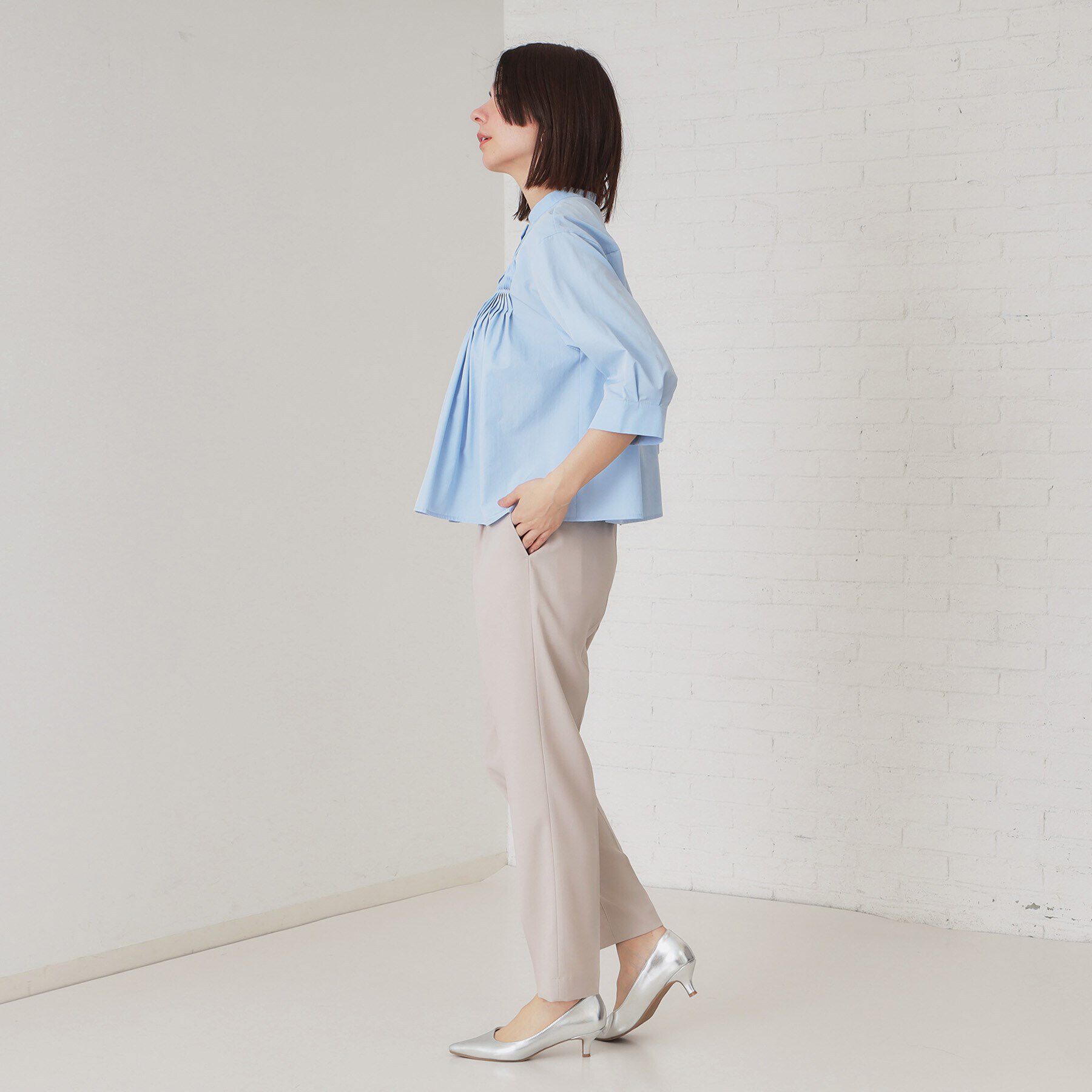 OPAQUE.CLIP「ストレッチリネンライクテーパードパンツ/セットアップ対応可【洗濯機洗い可/防シワ】」|その他|