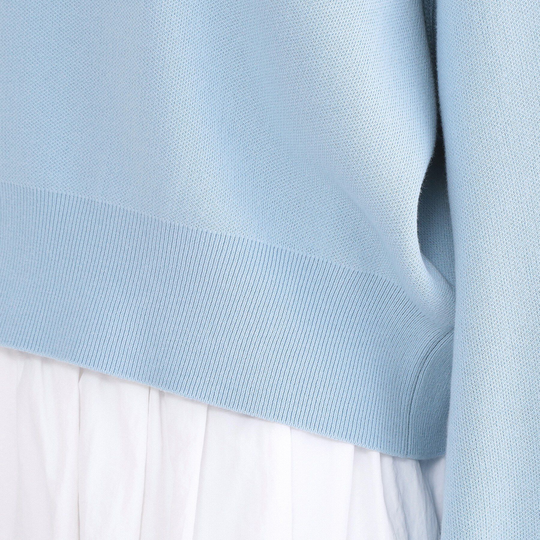 OPAQUE.CLIP「スウェットライクショートニット【洗濯機OK】」|ニット・セーター|