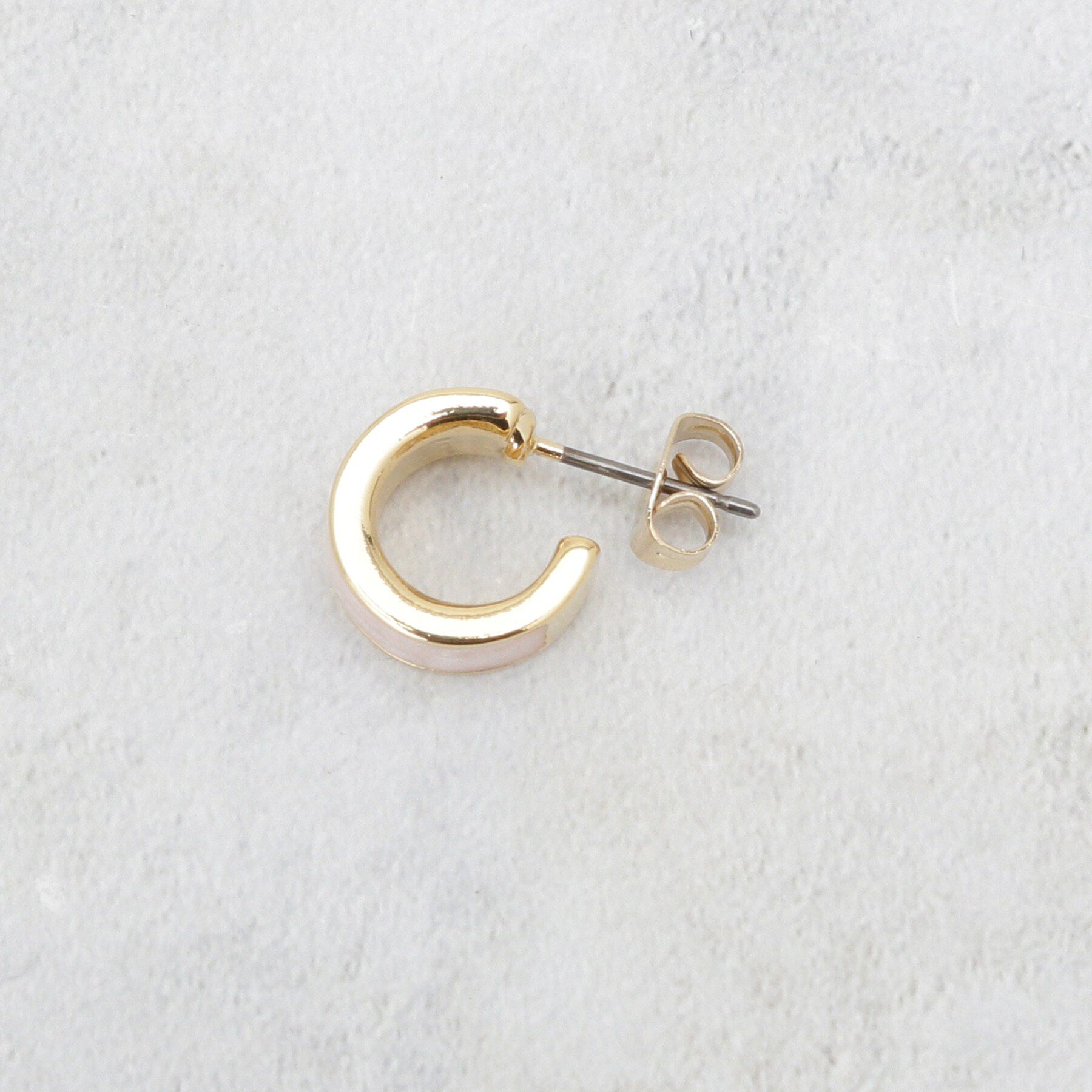 OPAQUE.CLIP「エポマーブルエッジメタルリング」|ピアス|